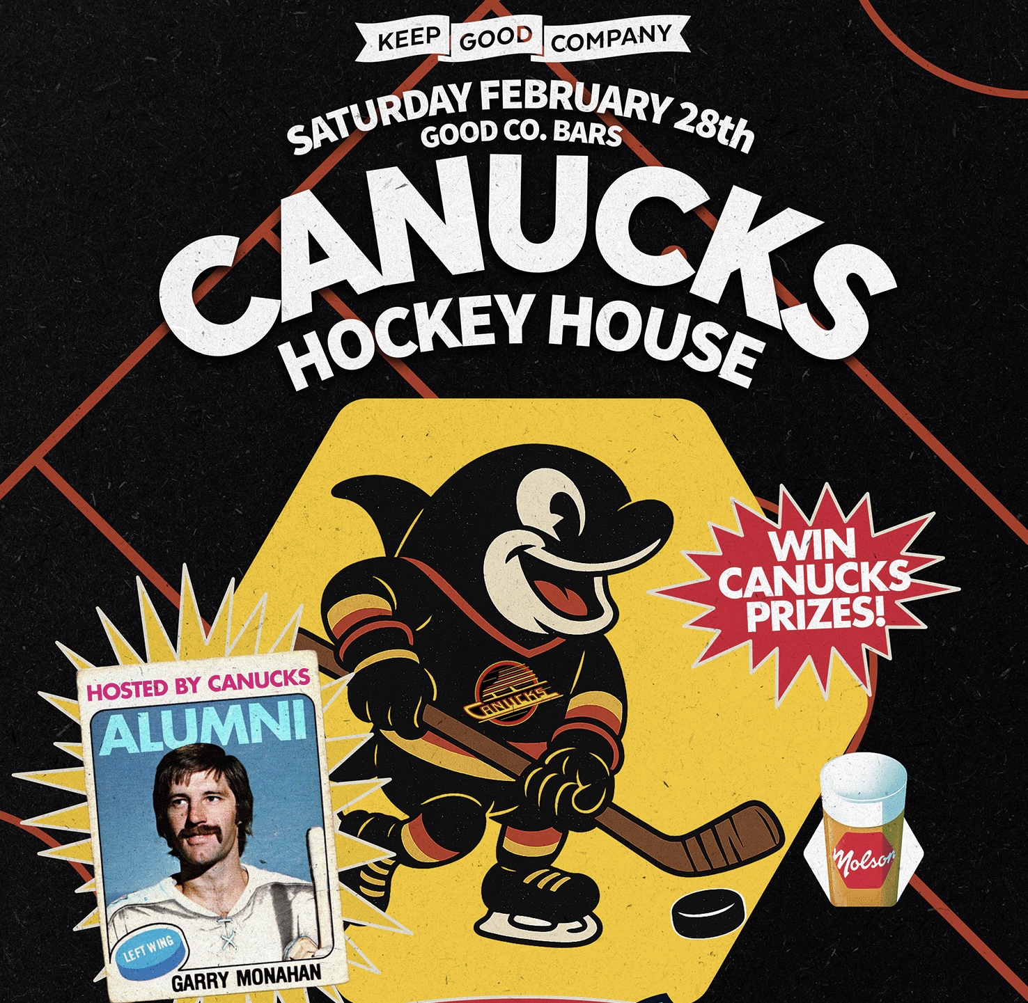 Canucks Hockey House Hosted By Canucks Garry Monahan Presented By Molson