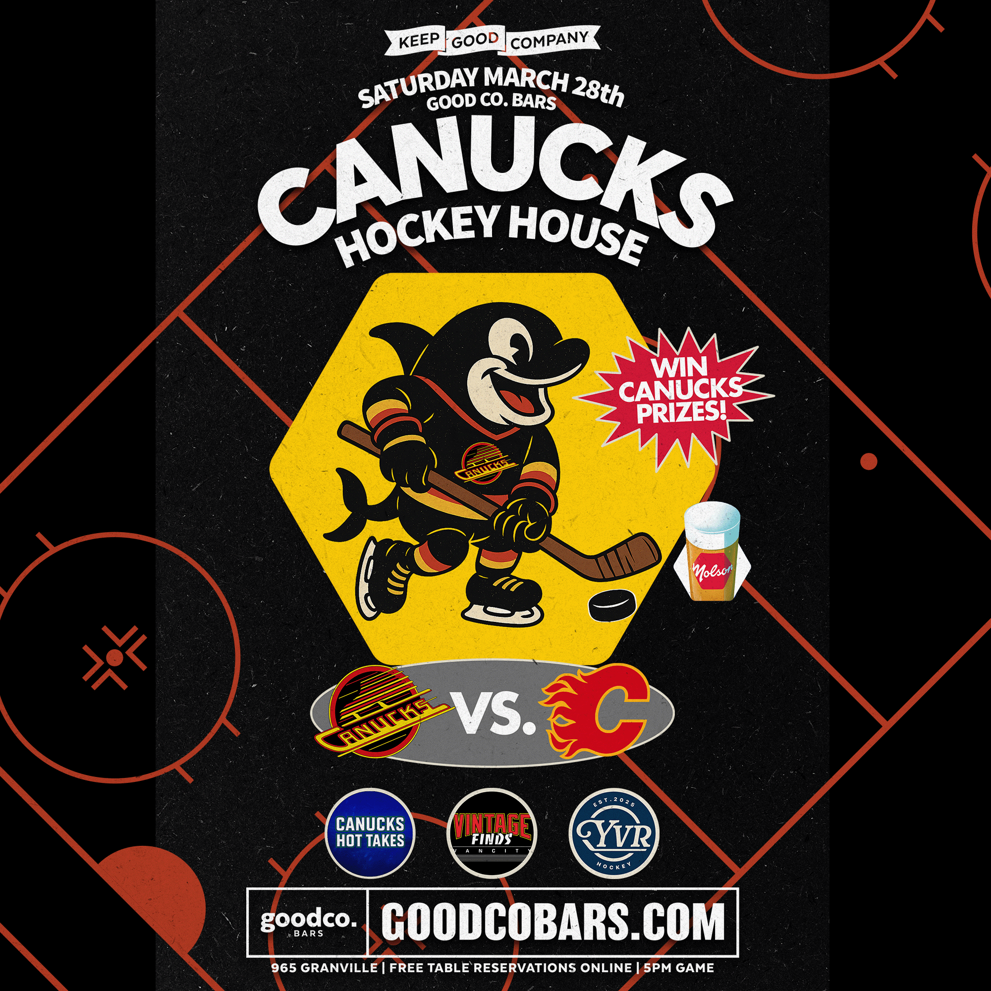 Canucks Hockey House - Canucks vs Flames Watch Party