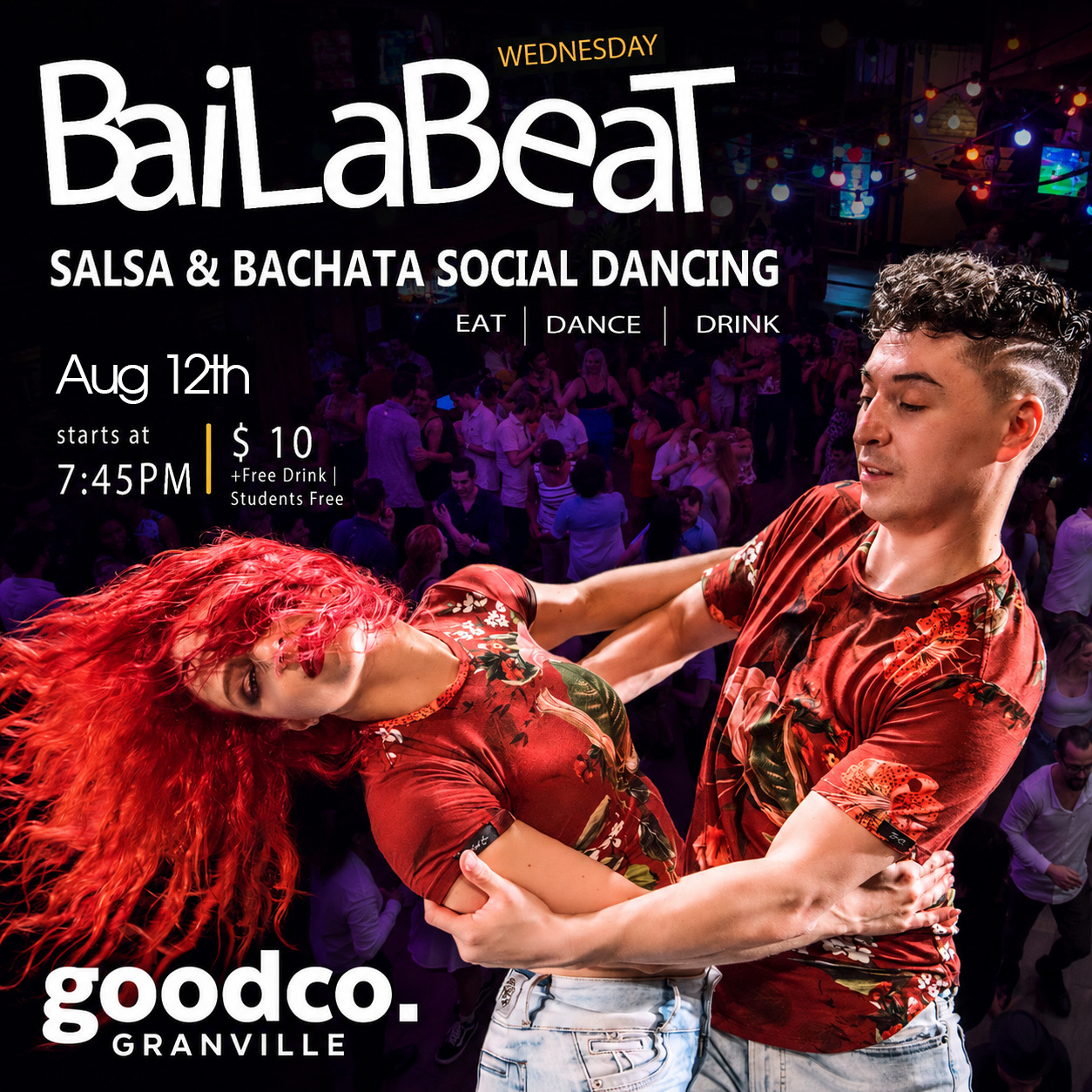 Baila Beat - Monthly Salsa & Bachata Class + Dance Party!