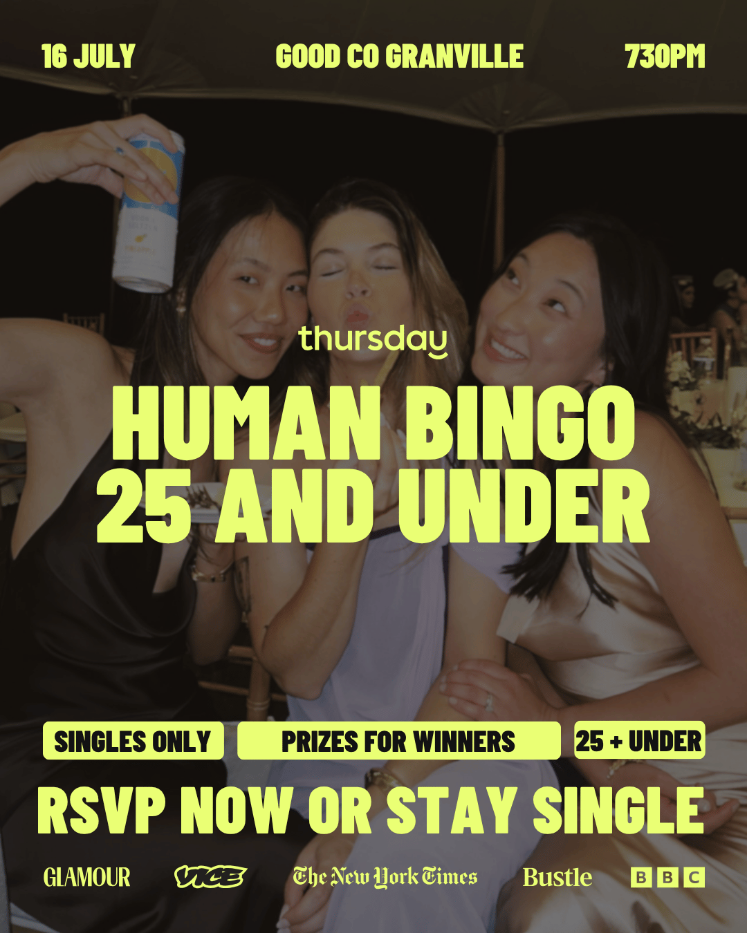 Thursday | Human Bingo @ Good Co Granville 25 & Under | Vancouver