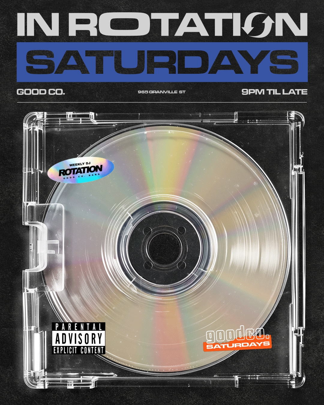 In Rotation Saturdays - Every Weekend At Good Co. Granville