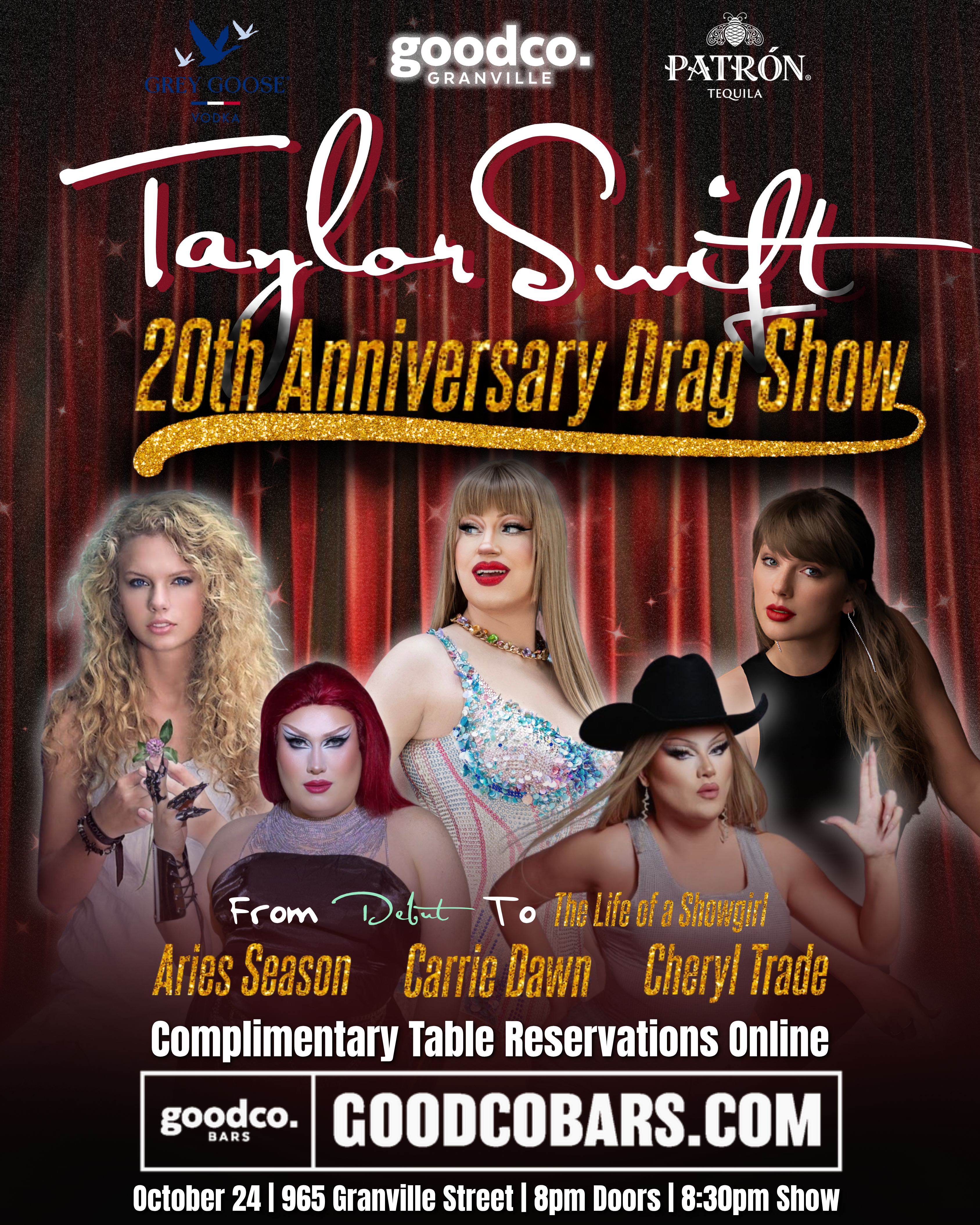 Taylor Swift 20th Anniversary Drag Show