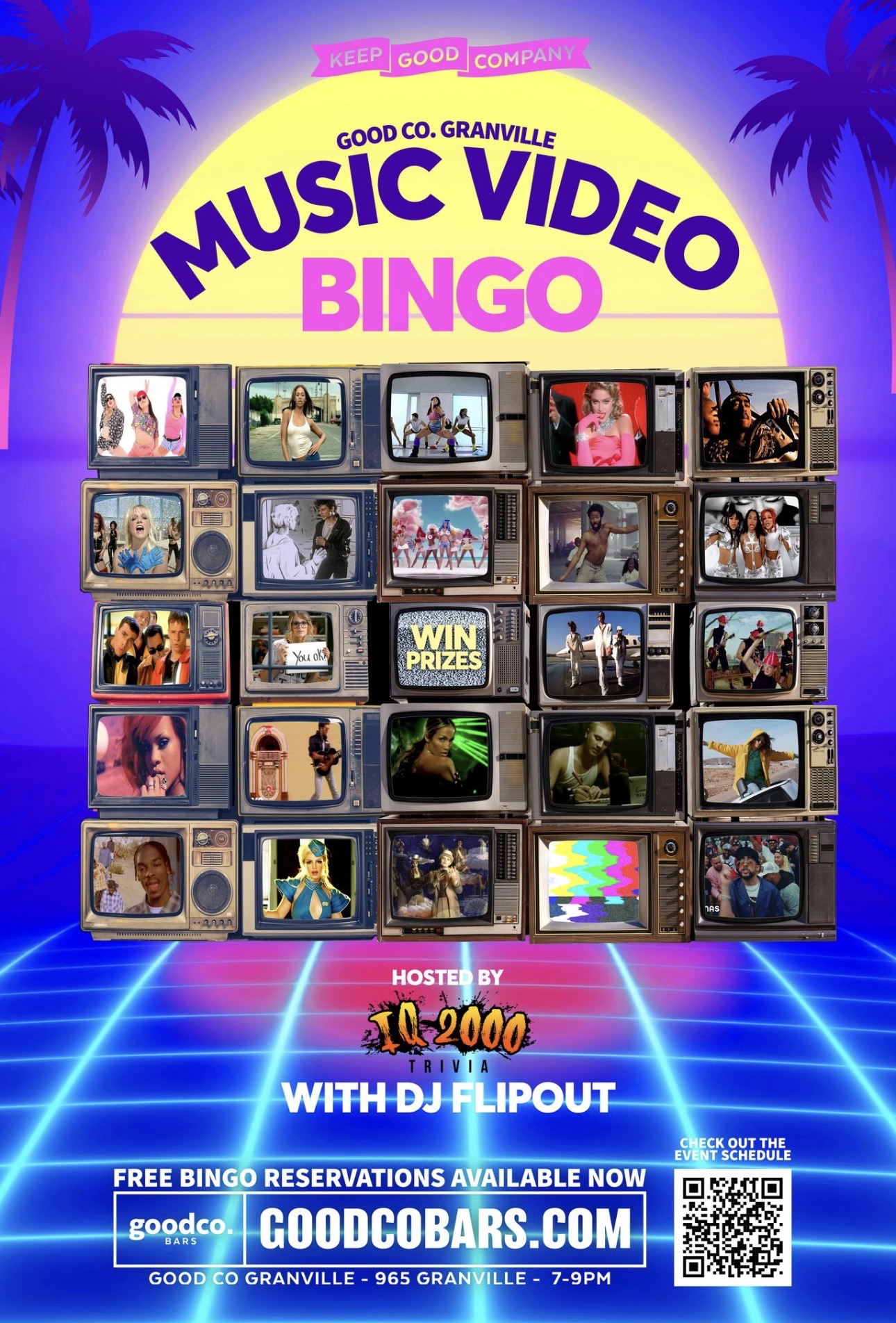 Music Video Bingo with DJ Flipout & IQ2000