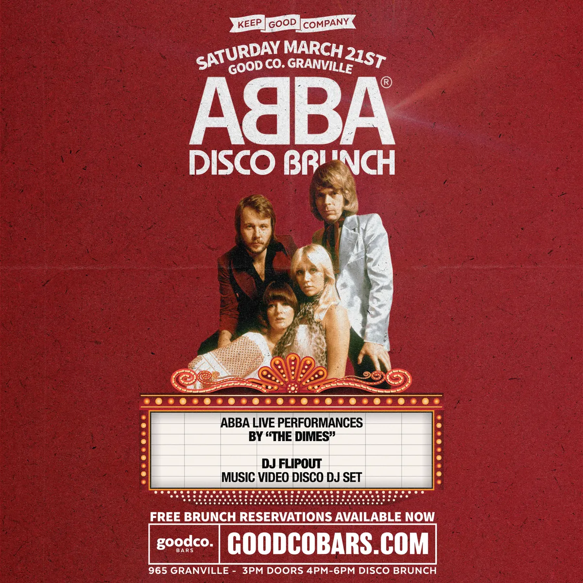 ABBA Disco Brunch With DJ Flipout + "Abba" Live!