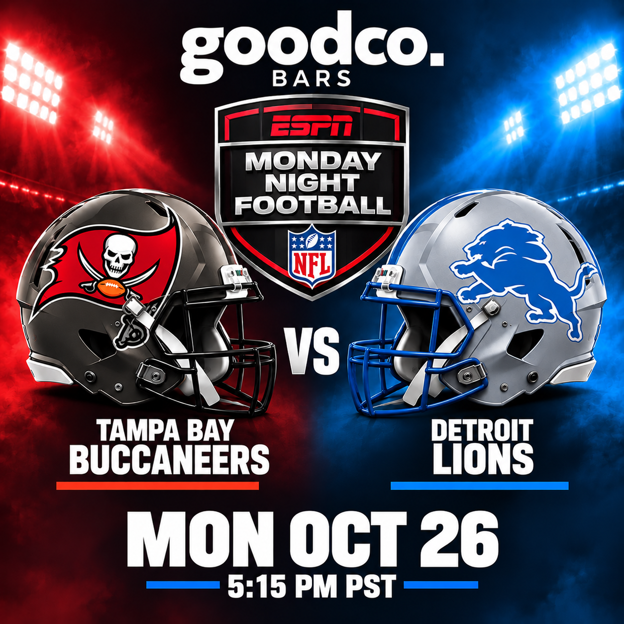 Monday Night Football - Buccaneers vs Lions
